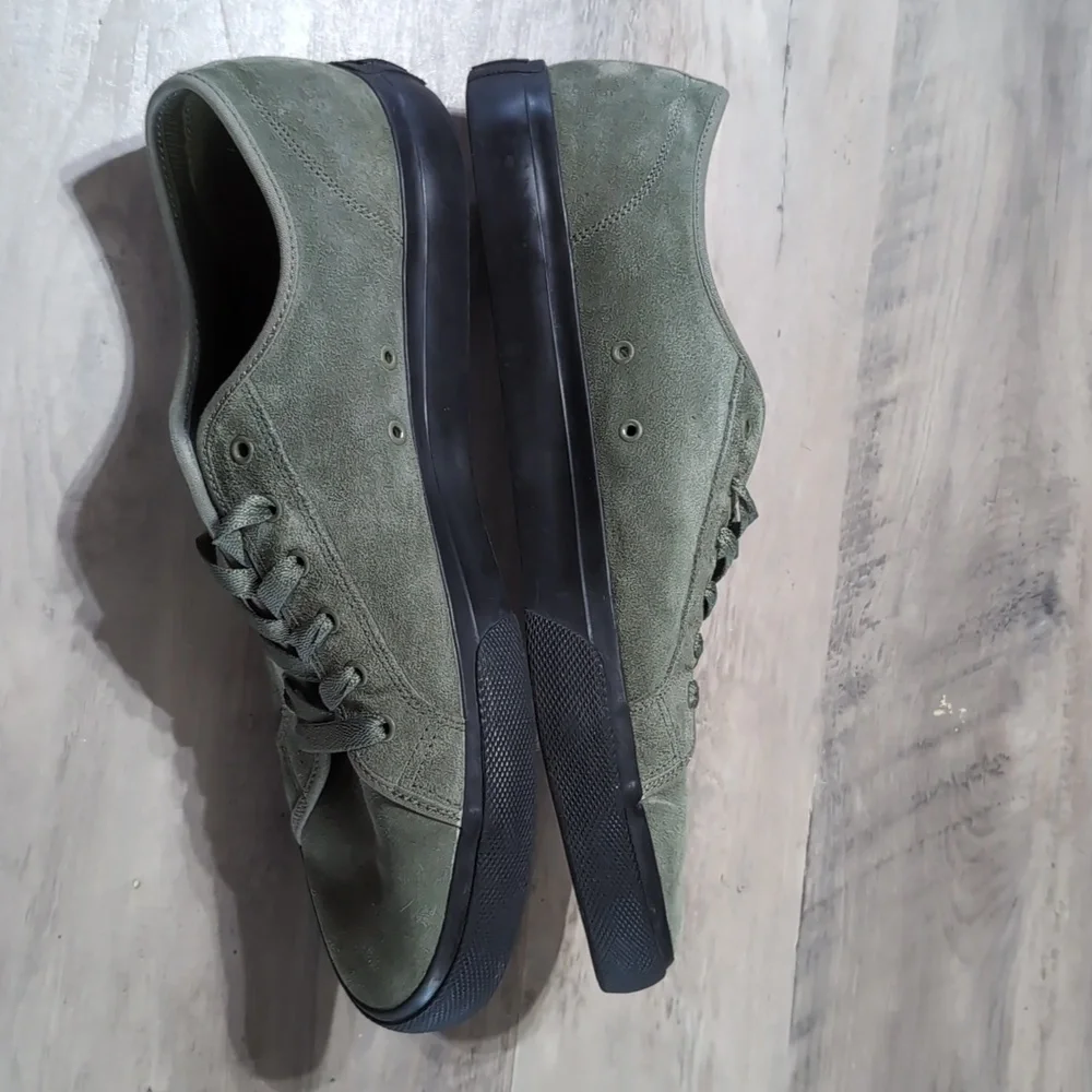 DC Manual Men's Olive Suede Sneakers - Picture 3 of 5